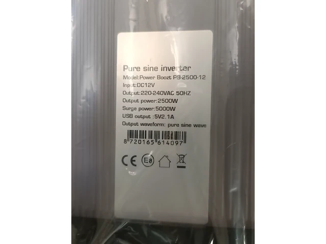 Omvormer, rhino, power boozt pb-2500-12 - afbeelding 13 van  17