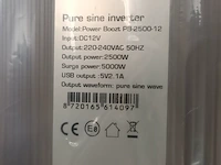 Omvormer, rhino, power boozt pb-2500-12 - afbeelding 13 van  17