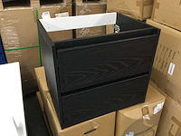 Onderkast 60x46x52 cm 2 laden greeploos decor. - afbeelding 1 van  4