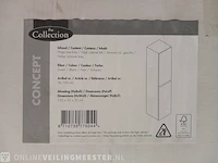 Onderkast met hoge kast en spiegelkast , zwart - afbeelding 2 van  3