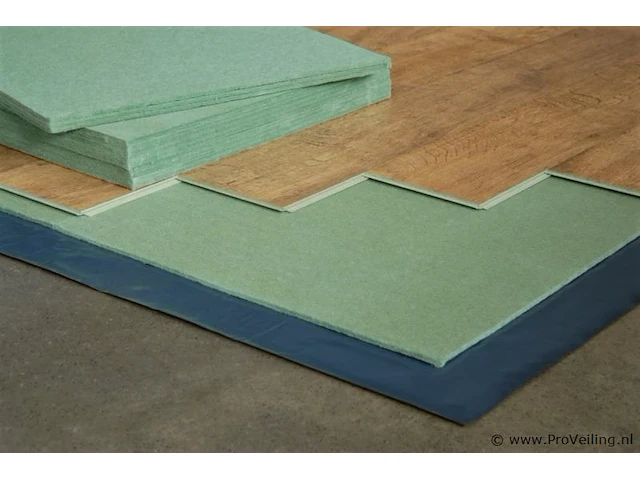 Ondervloer voor laminaat & parket groene platen, 14 m2 - afbeelding 2 van  3