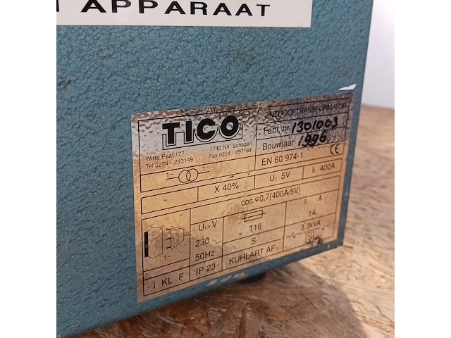 Ondooitrafo, tico, 1996 - afbeelding 8 van  8