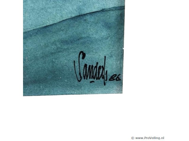 Onduidelijke techniek. gesigneerd - afbeelding 4 van  5