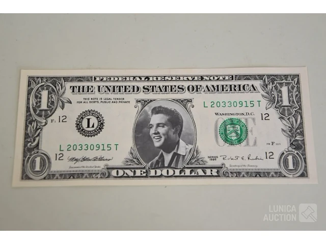 "one dollar biljet" - afbeelding 1 van  4