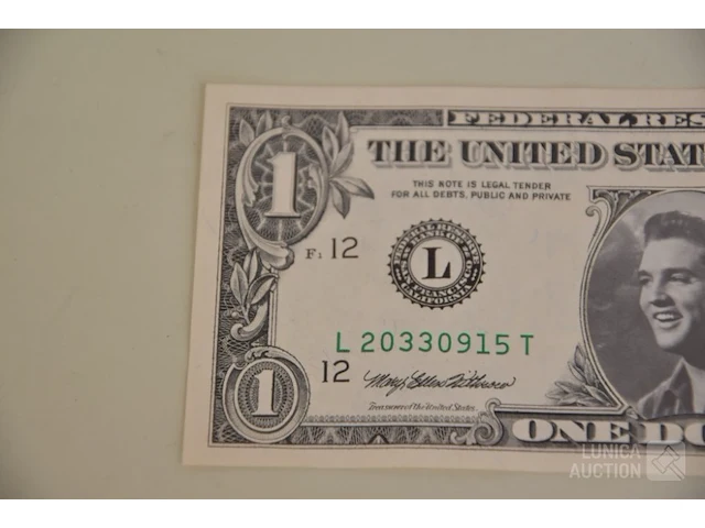 "one dollar biljet" - afbeelding 2 van  4