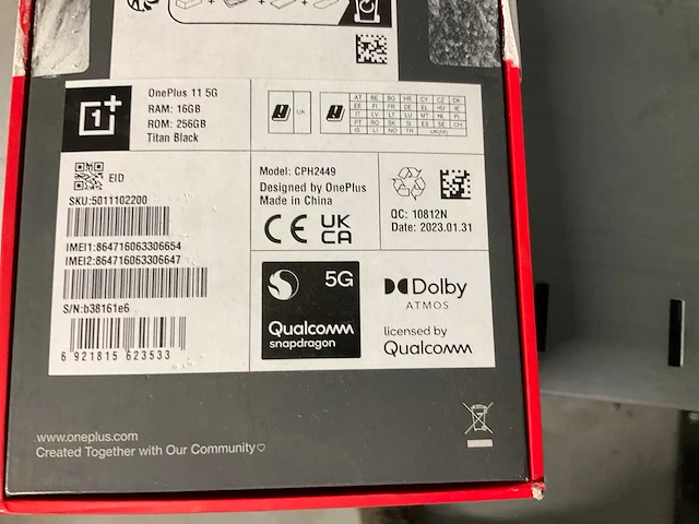 Oneplus hasselblad 11 5g mobiele telefoon - afbeelding 3 van  3