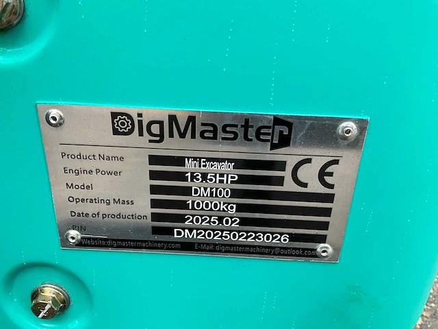 Ongebruikt 2025 digmaster dm100 minigraafmachine - afbeelding 14 van  21