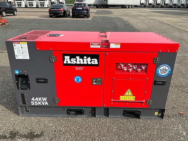 Ongebruikt ashita lg80 stroomgenerator 55kva - afbeelding 6 van  14