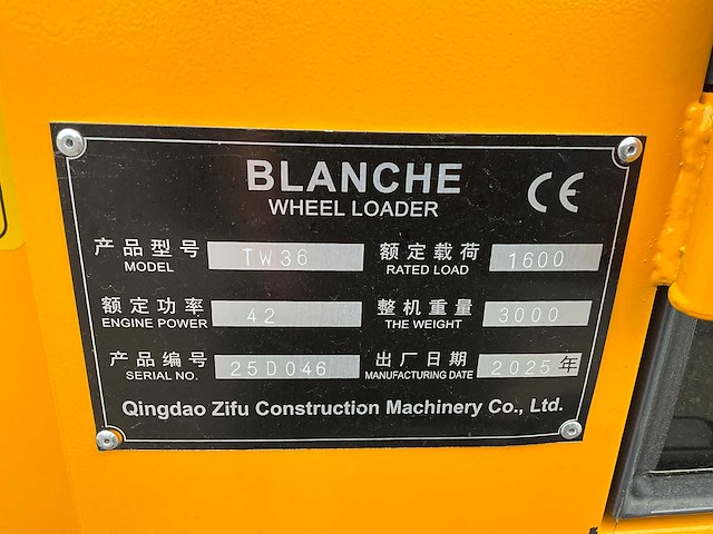 Ongebruikt blanche tw36 wiellader - afbeelding 22 van  29