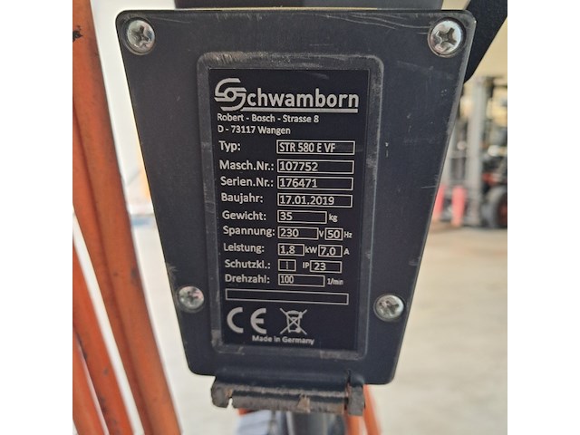 Onkruid-/betontegelfrees 230v schwamborn, str 580e/vf, bouwjaar 2019 - afbeelding 5 van  5