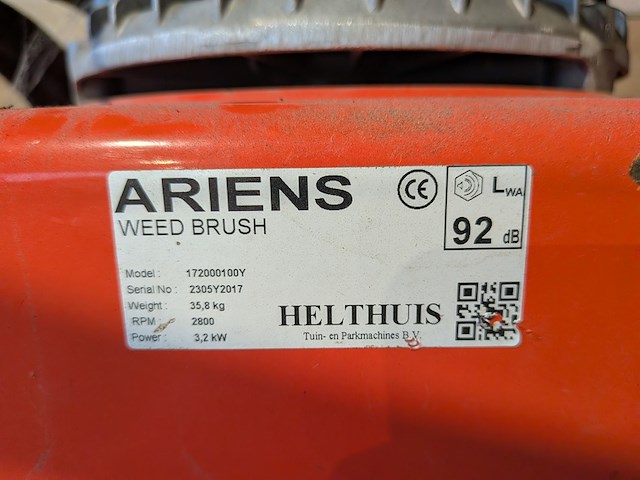 Onkruidborstelmachine, ariens, wb370 pro - afbeelding 5 van  15