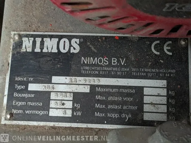 Onkruidborstelmachine nimos, mug, bouwjaar 2011 - afbeelding 3 van  14