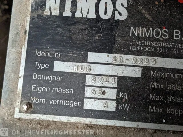 Onkruidborstelmachine nimos, mug, bouwjaar 2011 - afbeelding 4 van  14