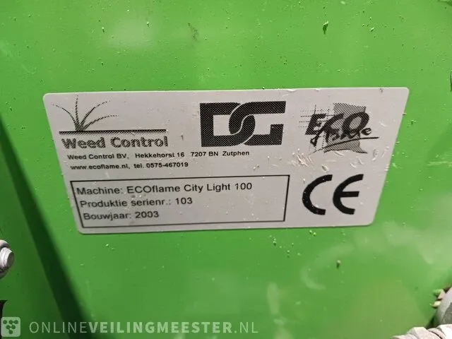 Onkruidbrander inclusief dampgastank, weed control, ecoflame city light 100., bouwjaar 2003 - afbeelding 18 van  18