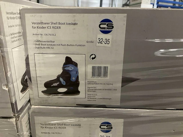 Ontario verstelbare shell boot iceskates ice rider diverse maten (80x) - afbeelding 1 van  4