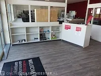 Ontvangstbalie met 2x vakkenkast