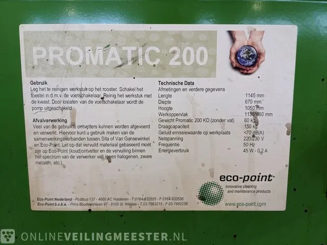 Ontvetterbak met toebehoren en opvangbak ibs, md, bouwjaar 2015 - afbeelding 2 van  9