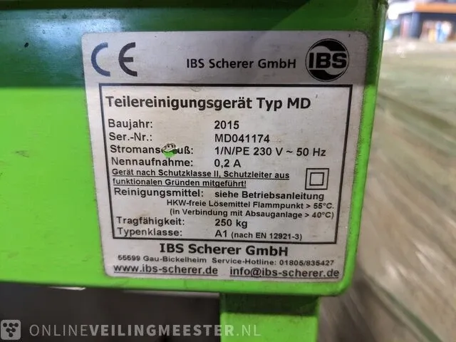 Ontvetterbak met toebehoren en opvangbak ibs, md, bouwjaar 2015 - afbeelding 8 van  9