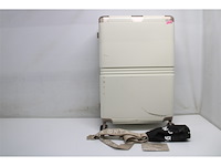 Onyx check-in koffer 100 liter tsa slot spinner wielen lichtgewicht trolley aluminium sluiting reiskoffer sand wit - afbeelding 2 van  3