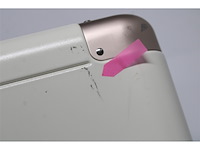 Onyx check-in koffer 100 liter tsa slot spinner wielen lichtgewicht trolley aluminium sluiting reiskoffer sand wit - afbeelding 3 van  3