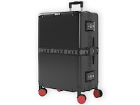 Onyx checkin koffer 65 liter met tsa slot lichtgewicht trolley aluminium sluiting zwart