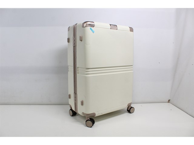 Onyx checkin koffer 65 liter met tsa slot spinner wielen lichtgewicht trolley aluminium sluiting sand beige - afbeelding 2 van  3