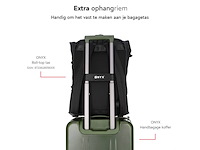 Onyx handbagage koffer 35 liter spinner wielen lichtgewicht trolley reiskoffer met dubbel tsa slot handig voorvak 55 cm olive - afbeelding 2 van  6