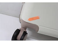 Onyx handbagagekoffer 33/35 liter tsaslot spinnerwielen lichte trolley aluminium sluiting beige - afbeelding 3 van  3