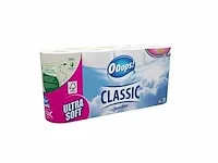 Oops! - classic sensitive 3-laags toiletpapier 8 rollen (24x) - afbeelding 1 van  1