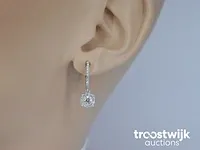 Oorbellen met briljant geslepen diamanten - afbeelding 2 van  7