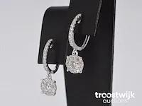Oorbellen met briljant geslepen diamanten - afbeelding 3 van  7
