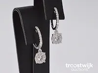 Oorbellen met briljant geslepen diamanten - afbeelding 4 van  7