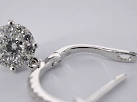 Oorbellen met briljant geslepen diamanten - afbeelding 7 van  9