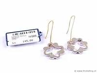 Oorbellen met diamantje - afbeelding 1 van  2