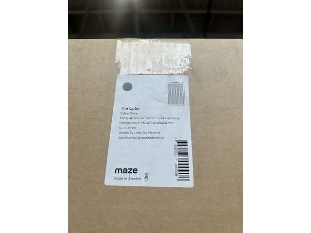 Opbergbox 46x32x32 cm maze, groen - afbeelding 3 van  3