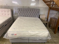 Opbergboxspring cannes 160 x 200cm lila kleur