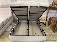 Opbergboxspring cannes 160 x 200cm lila kleur - afbeelding 2 van  2