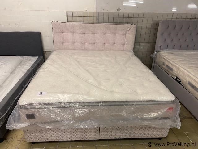 Opbergboxspring monte carlo 180 x 200cm beige - afbeelding 1 van  2