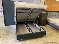 Opbergboxspring r storage 180 x 200cm antraciet - afbeelding 2 van  2