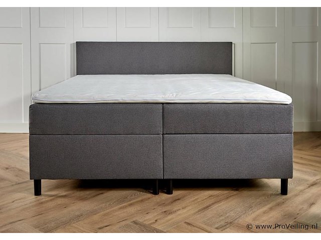 Opbergboxspring serie bologna, afmeting 140 x 200, antraciet - afbeelding 7 van  8