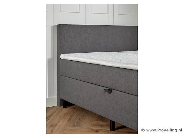 Opbergboxspring serie bologna, afmeting 160 x 200, antraciet - afbeelding 4 van  8