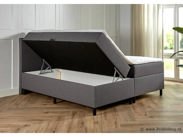 Opbergboxspring serie bologna, afmeting 180 x 200, antraciet - afbeelding 2 van  8