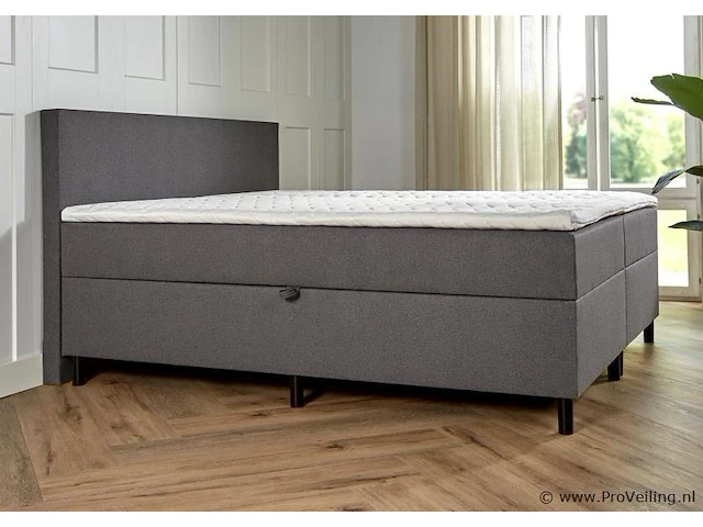 Opbergboxspring serie bologna, afmeting 180 x 200, antraciet - afbeelding 6 van  8