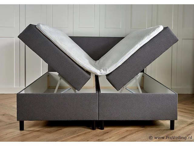Opbergboxspring serie bologna, afmeting 180 x 200, antraciet - afbeelding 8 van  8