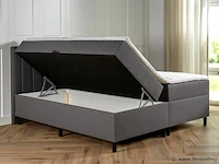 Opbergboxspring serie lausanne, afmeting 140 x 200, antraciet - afbeelding 6 van  9
