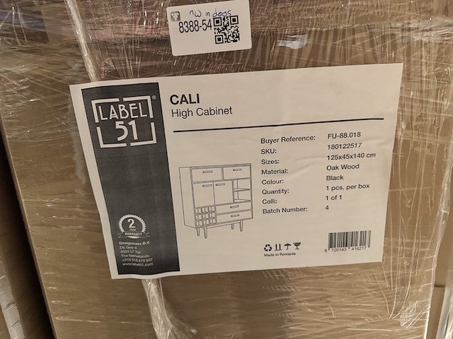 Opbergkast cali, zwart eikenhout - afbeelding 6 van  6