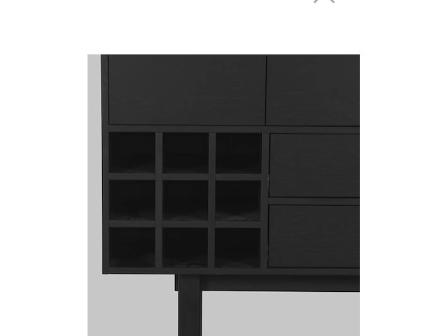 Opbergkast cali, zwart eikenhout - afbeelding 4 van  5