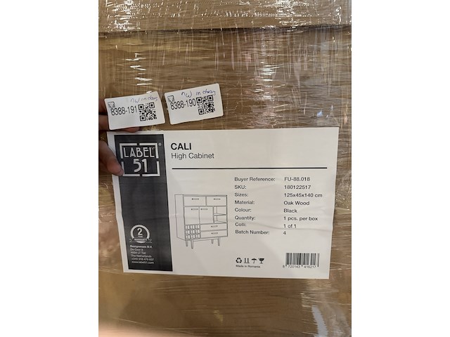 Opbergkast, zwart eikenhout - afbeelding 6 van  6