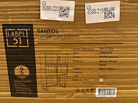 Opbergkast, zwart mangohout, zwart metalen onderstel - afbeelding 6 van  6