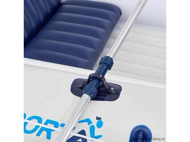 Opblaasbare rubberboot 4 persoons incl. luchtpomp, peddels, tas & reparatieset - afbeelding 5 van  9
